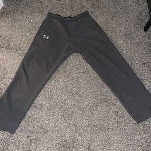 Under Armour Storm Sweatpants Open Hem. Carbon Heather. Size Large.